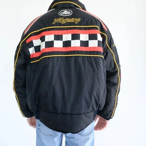 Vintage Choko Designs Black & Red Performance "Hot Rider" Snowmobile Jacket - Picture 3 of 15